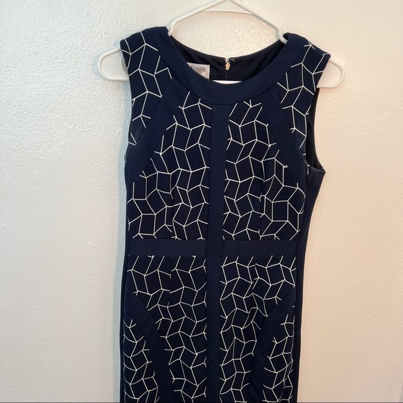DM Collection Stitch Fix Sunni Sheath Dress Navy - Picture 2 of 8